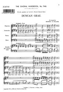 Gillies Duncan Gray Satb