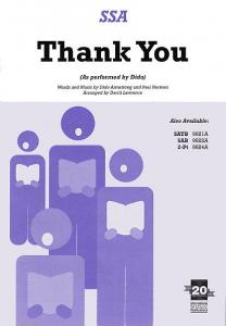 Dido Armstrong And Paul Herman: Thank You (SSA)