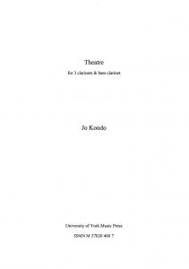 Jo Kondo: Theatre (Score)