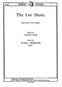 Jenkins, C The Lee Shore Ttbb/Piano