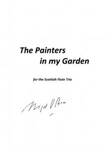 Nigel Osborne: The Painters In My Garden (Score)