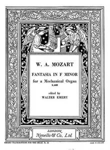 W.A. Mozart: Fantasia In F Minor K.608 (Emery)