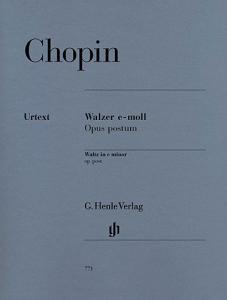 Frederic Chopin: Walzer E-Moll Opus Postum (Urtext)