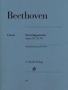 Ludwig van Beethoven: String Quartets op. 59, 74, 95