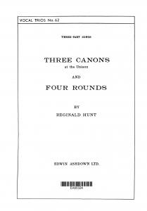 Hunt, Reginald Three Canons And Four Rounds