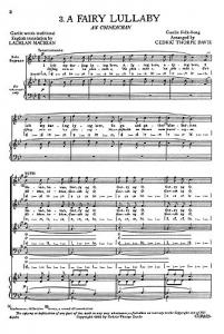 Davie, C A Fairy Lullaby Satb/Piano