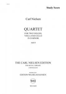 Carl Nielsen: String Quartet D-Minor (Score)