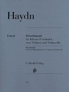 Franz Joseph Haydn: Divertimenti for Piano (Cembalo), 2 Violins and Violoncello