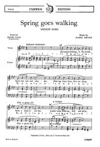 Brook, H Spring Goes Walking Unison/Piano