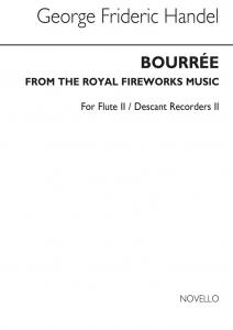 George Frideric Handel: Bourree From The Fireworks Music (Flt/Des Rec 2)