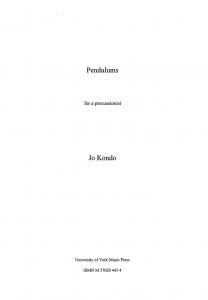 Jo Kondo: Pendulums