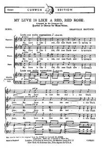 Granville Bantock: My Luve Is Like A Red, Red Rose (SATB)