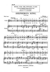 Rowley, A Shepherd's Song Unison/Pf