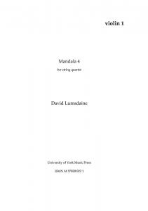 David Lumsdaine: Mandala 4 (Parts)