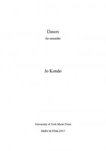 Jo Kondo: Dawn (Vocal Score)