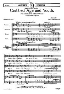 Chisholm Crabbed Age & Youth Satb