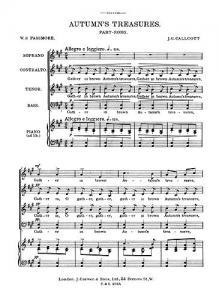 Callcott Autumn's Treasures Satb