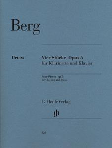 Alban Berg: Four Pieces For Clarinet And Piano Op.5 (Henle Urtext Edition)