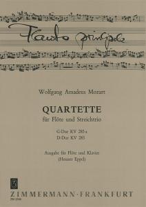 Mozart: Quartet G Major K 285a + D Major K285