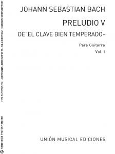 Cardoso: Preludio No.5 Clave Bien Temperado Volume 1 (Cardoso) for Guitar