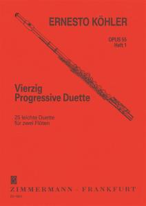 Ernesto Kohler: Vierzig Progressive Duette Op. 55 Heft 1