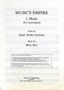 Betty Roe: Music No.2 (Music's Empire) SSA