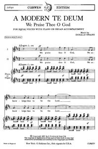 Donald Swann: A Modern Te Deum (2-Part/Piano Or Organ)