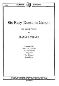 Taylor 6 Easy Duets In Canon V/S