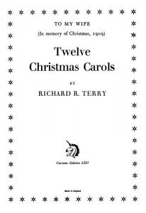 R.R. Terry: Twelve Christmas Carols (SATB)