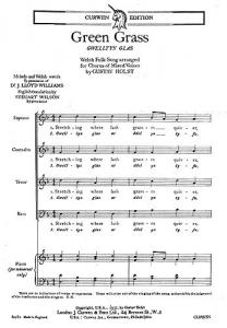 Holst, G Green Grass Satb And Piano (Rehearsal Only)