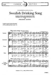 Austin, F Swedish Drinking Song Satb/Piano