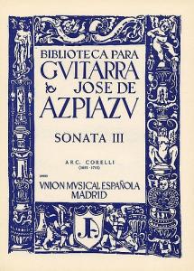 Corelli Sonata Iii (azpiazu) Guitar