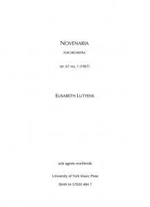 Elisabeth Lutyens: Novenaria Op.67 No.1