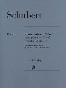 Franz Schubert: Quintet In A Op. Post.114 D.667 'Trout Quintet' (Henle Urtext Ed