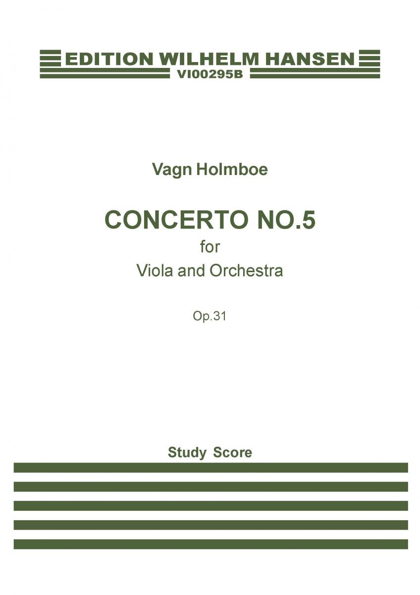 Holmboe Concrto No5 Op31 Vla/Orch Mini Score