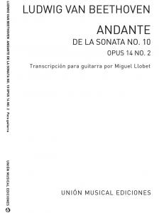 Beethoven: Andante De La Sonata No10 (Llobet) for Guitar