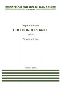 Vagn Holmboe: Duo Concertante Op. 83 (Player's score)