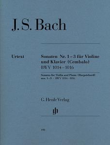 Johann Sebastian Bach: Sonatas for Violin and Piano (Harpsichord) 1-3 BWV 1014-1