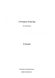 Jo Kondo: A Prospect Of The Sky