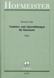 Hermann Lange: Tonleiter- Und Akkordübungen Für Klarinette Teil 2