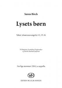 Søren Birch: Lysets Børn (SSA)