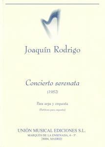 Rodrigo: Concierto Serenata Para Arpa Y Orquesta (Miniature Score)