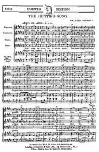 Benedict The Hunting Song Satb