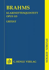 Johannes Brahms: Clarinet Quintet In B Minor Op.115 (Study Score)