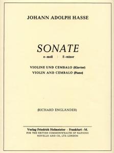 Hasse: Sonata E Minor