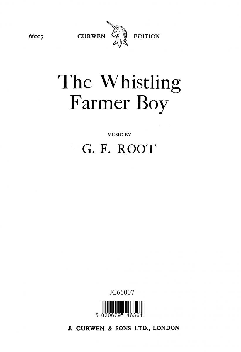 Root The Whistling Farmer Boy Satb