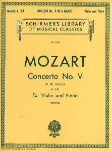 W.A. Mozart: Violin Concerto No.5 In A Major K.219 (Violin/Piano)