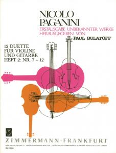 Nicolo Paganini: 12 Duette Fur Violine Und Gitarre, Heft 2: Nr. 7-12