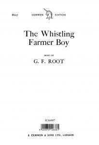 Root The Whistling Farmer Boy Satb