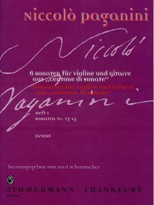 Niccolo Paganini: Centone Di Sonate Volume 1 (Violin/Guitar)